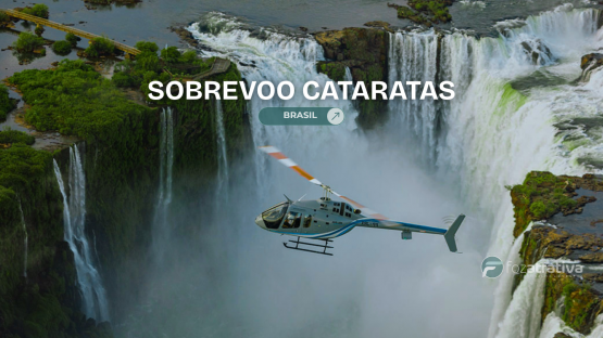 Sobrevoo de Helic&oacute;ptero nas Cataratas Brasil