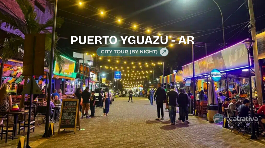 City tour by night Puerto Iguazu Argentina 
